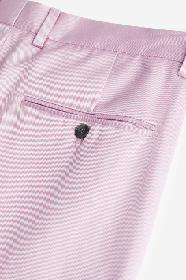 H&M Relaxed Fit Lyocell Suit Trousers Light Purple