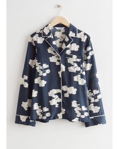 Relaxed Printed Shirt Navy Florals