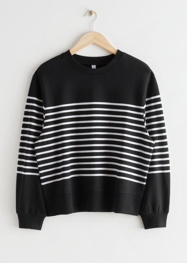 & Other Stories Breton Stripe Sweater Black/white Stripes