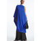 Draped Asymmetric Dress Blue