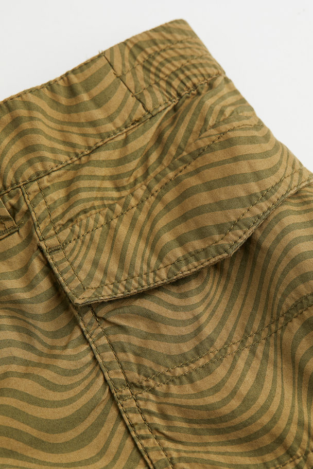 H&M Short Cargo Shorts Olive Green