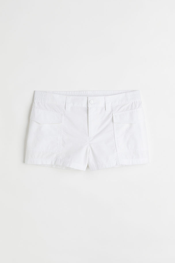 H&M Short Cargo Shorts White