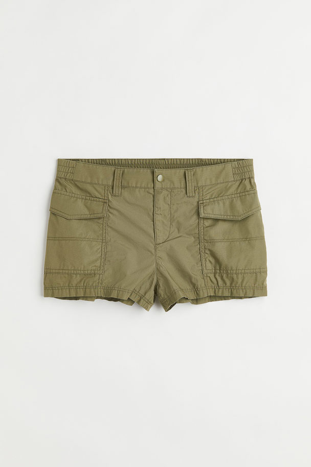 H&M Short Cargo Shorts Khaki Green