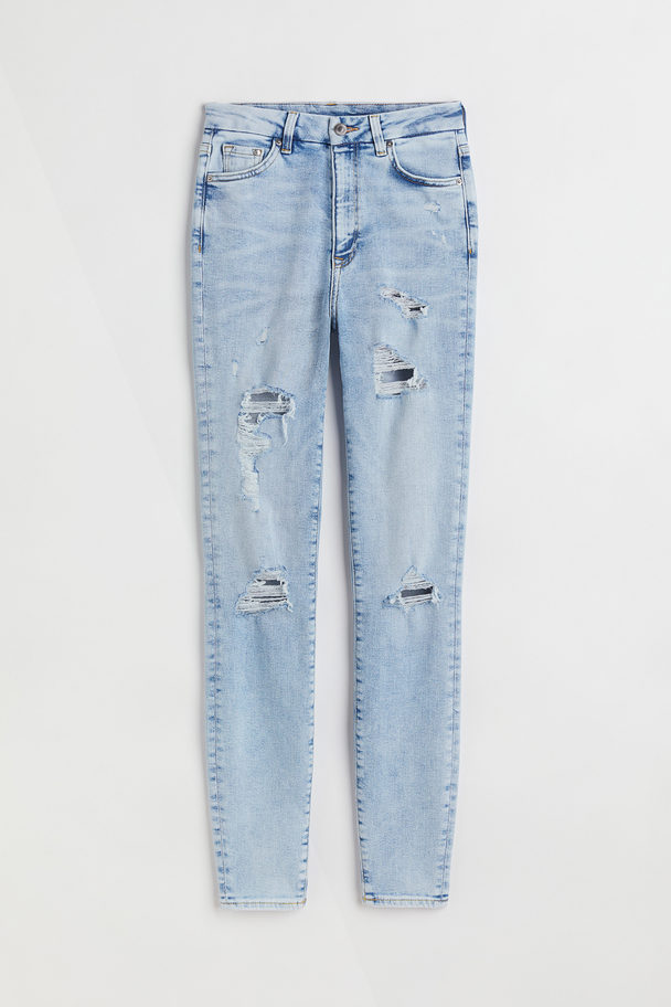 H&M Embrace High Ankle Jeans Licht Denimblauw