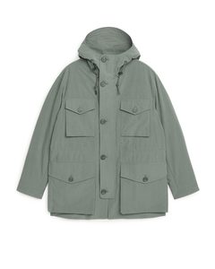 Hooded 2-in-1 Jacket Khaki Green