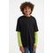 2-pack Cotton Jersey Tops Bright Green/black