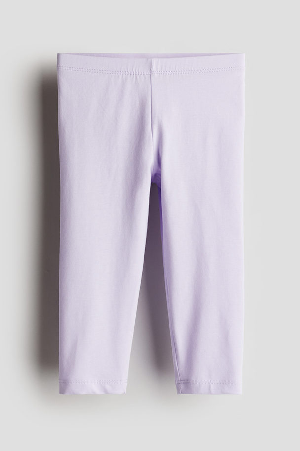H&M 3/4-length Leggings Purple