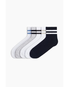 5er-Pack Socken Graumeliert