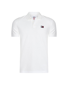 Tommy Jeans Classic Badge Polo Hvid