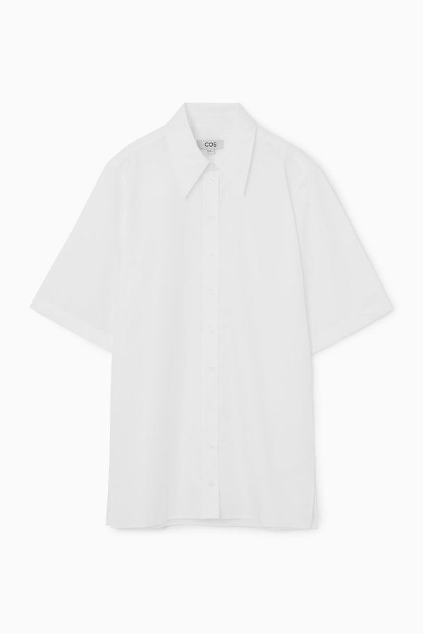 COS Short-sleeved Tunic Shirt White