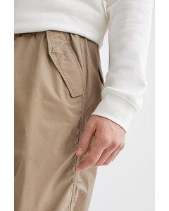 Relaxed Fit Cargojoggers Beige