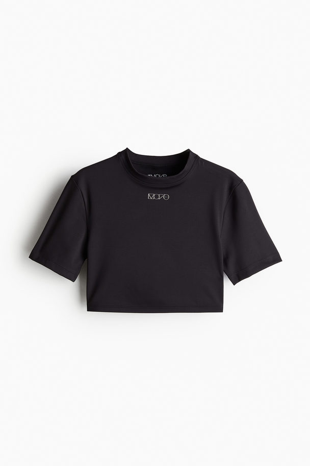 H&M Kurzes Badeshirt Schwarz