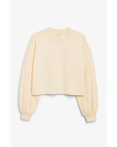 Crop Sweater Light Yellow