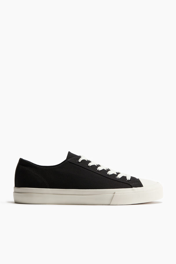 H&M Sneakers Van Canvas Zwart