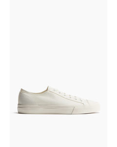 Canvas Trainers White