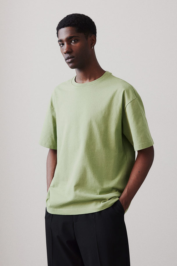 H&M Loose Fit T-shirt Green