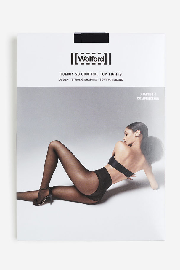 Wolford Tummy 20 Control Top Tights Black