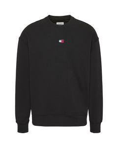 Tommy Jeans Relax Badge Crew Sweater Schwarz