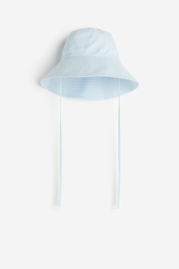 H&M Tie-detail Sun Hat Light Blue