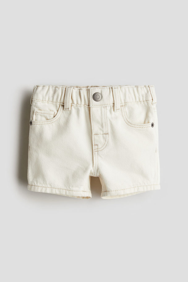 H&M Denim Shorts Cream