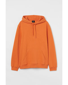 Capuchonsweater - Relaxed Fit Oranje