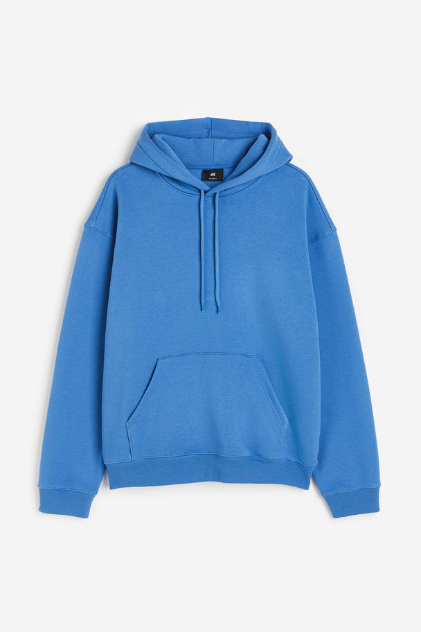 H&M Loose Fit Hoodie Blue