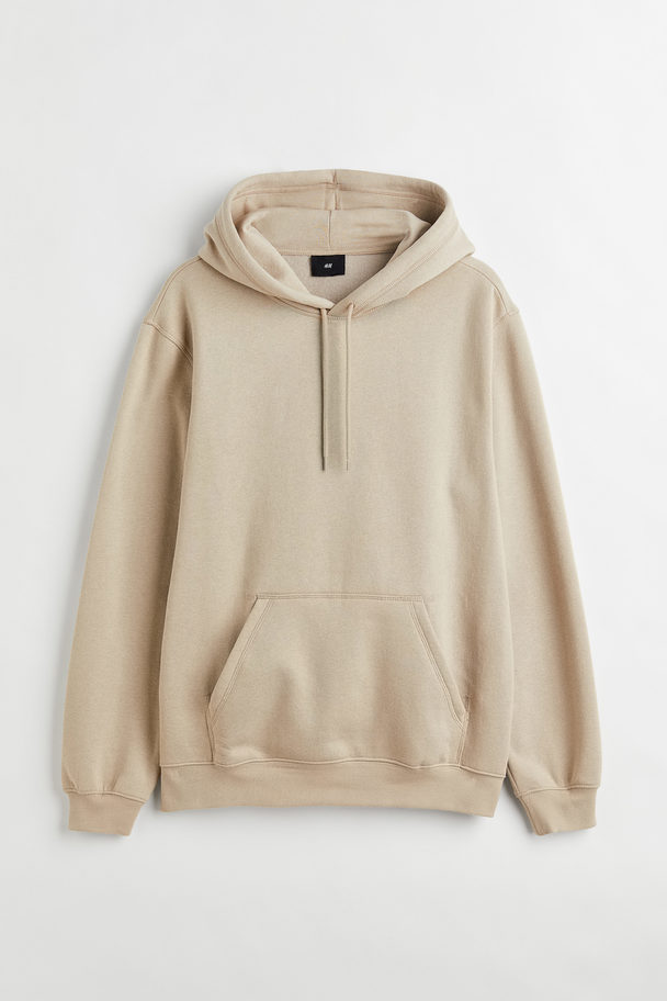 H&M Hoodie Relaxed Fit Greige