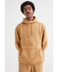 Relaxed Fit Hoodie Yellow-beige