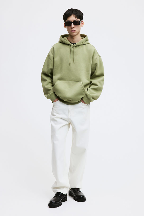 H&M Loose Fit Hoodie Green