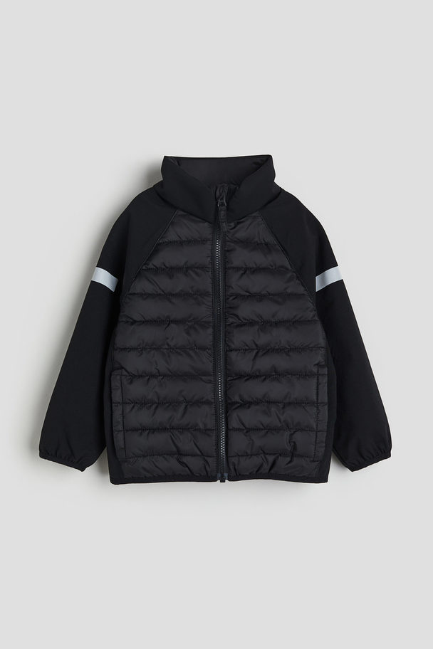 H&M Water-repellent Hybrid Jacket Black