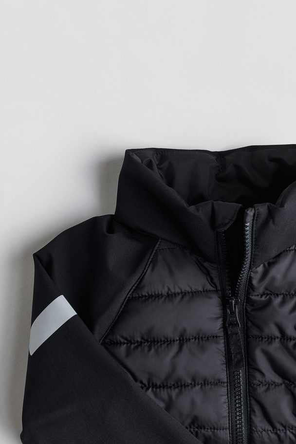 H&M Wasserabweisende Hybridjacke Schwarz