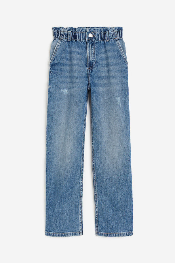 H&M Relaxed Fit Jeans Denimblau