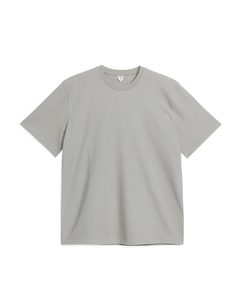 Bouclé Jersey T-shirt Grijs