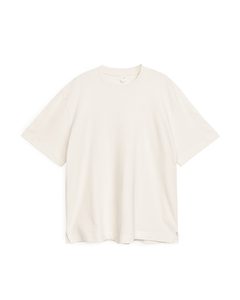 Bouclé Jersey T-shirt Off White