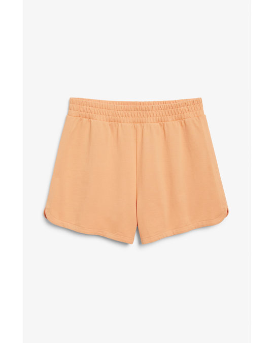 Monki Cotton Shorts Peach