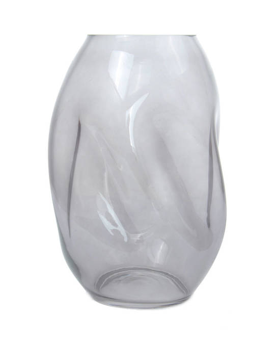 360Living Glass Vase Sidney 425 Grey