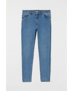 H&M+ Skinny Regular Jeans Mittelblau