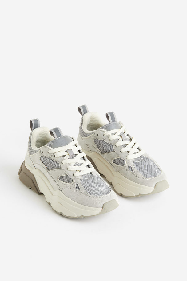 H&M Chunky Sneakers Lichtgrijs