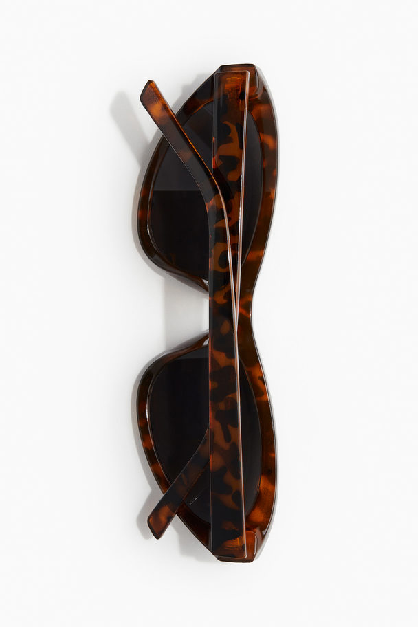 H&M Cat-Eye-Sonnenbrille Braun/Schildpattmuster
