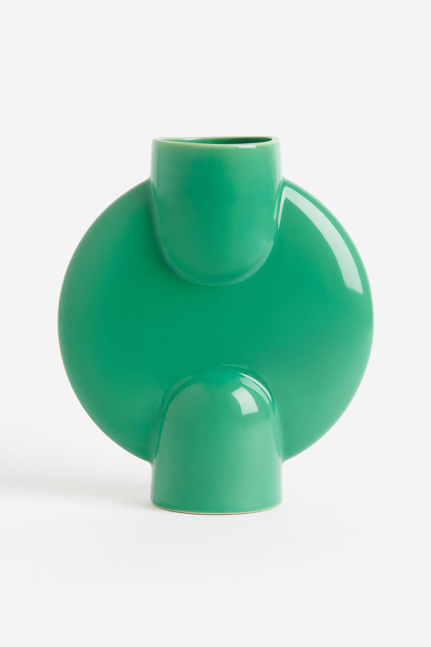 H&M HOME Vase I Stengods Grønn
