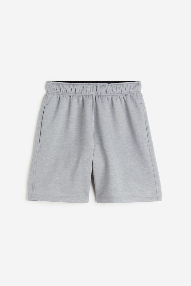 H&M DryMove™ Sportshorts Graumeliert