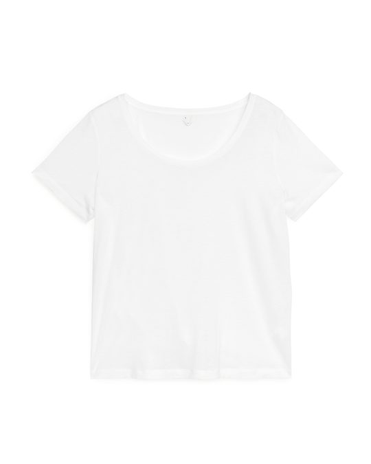 Arket Lyocell Blend T-shirt White