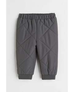 Padded Trousers Dark Grey