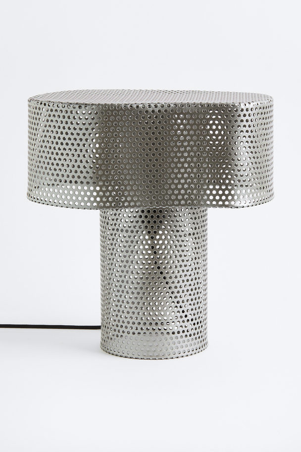 H&M HOME Metal Mesh Table Lamp Silver-coloured
