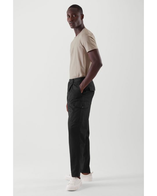 COS Regular-fit Utility Trousers Black