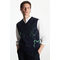 Regular-fit Jacquard-knit Vest Navy / Green
