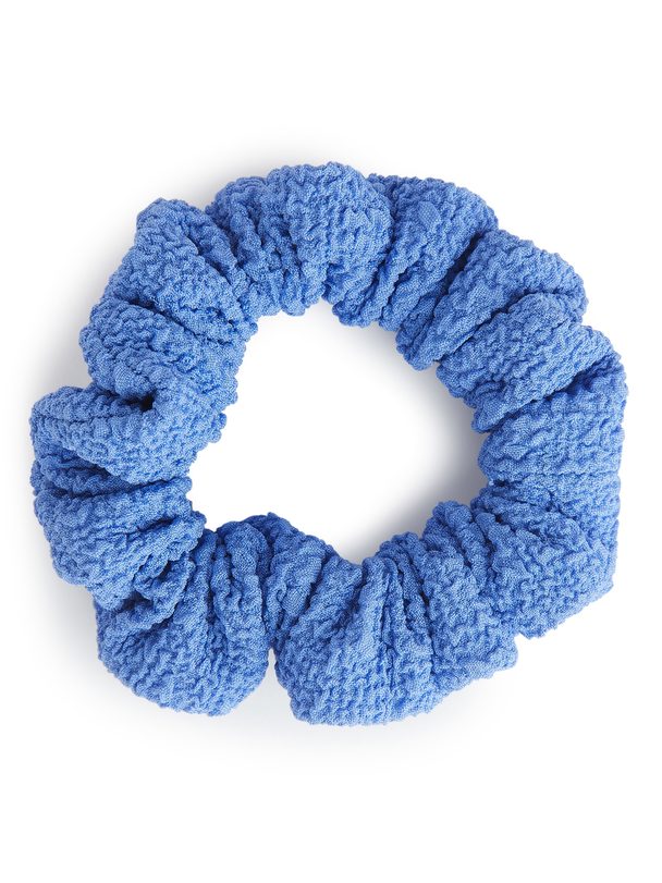 ARKET Textured Scrunchie Blue