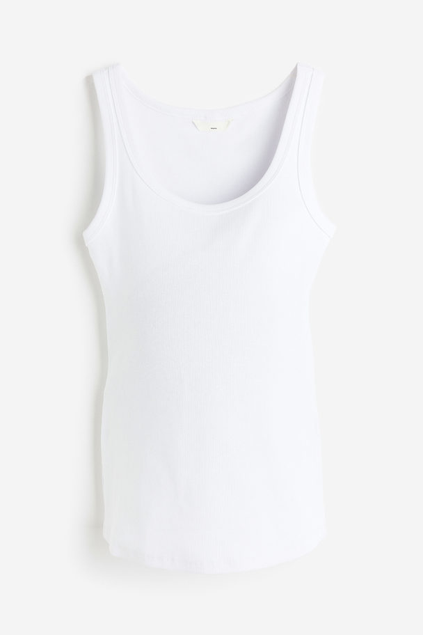 H&M Mama Ribbet Tanktop Hvid