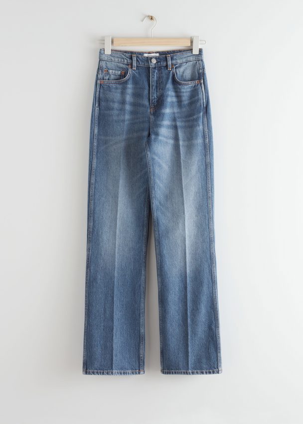 & Other Stories Key Cut Jeans River Blue