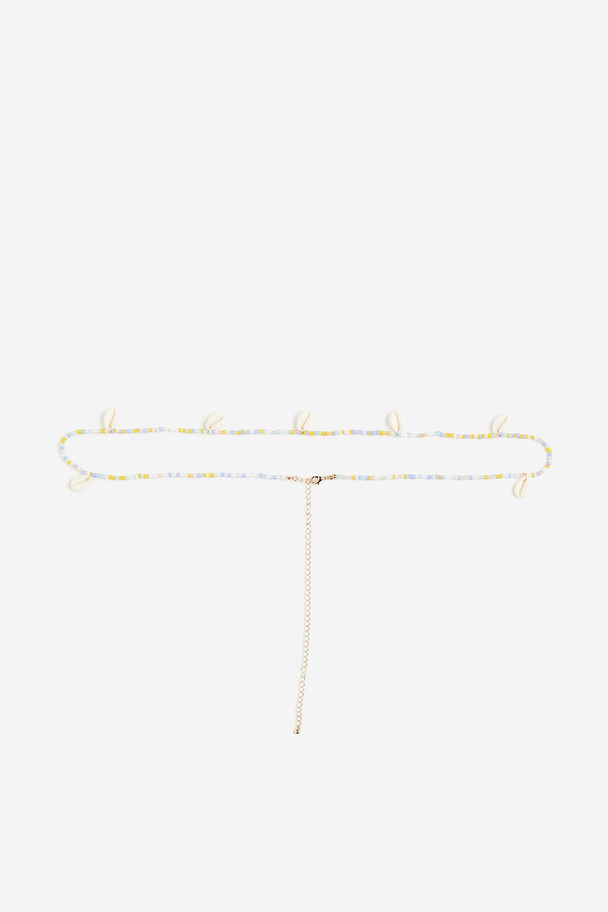 H&M Beaded Waist Chain Gold-coloured/seashells